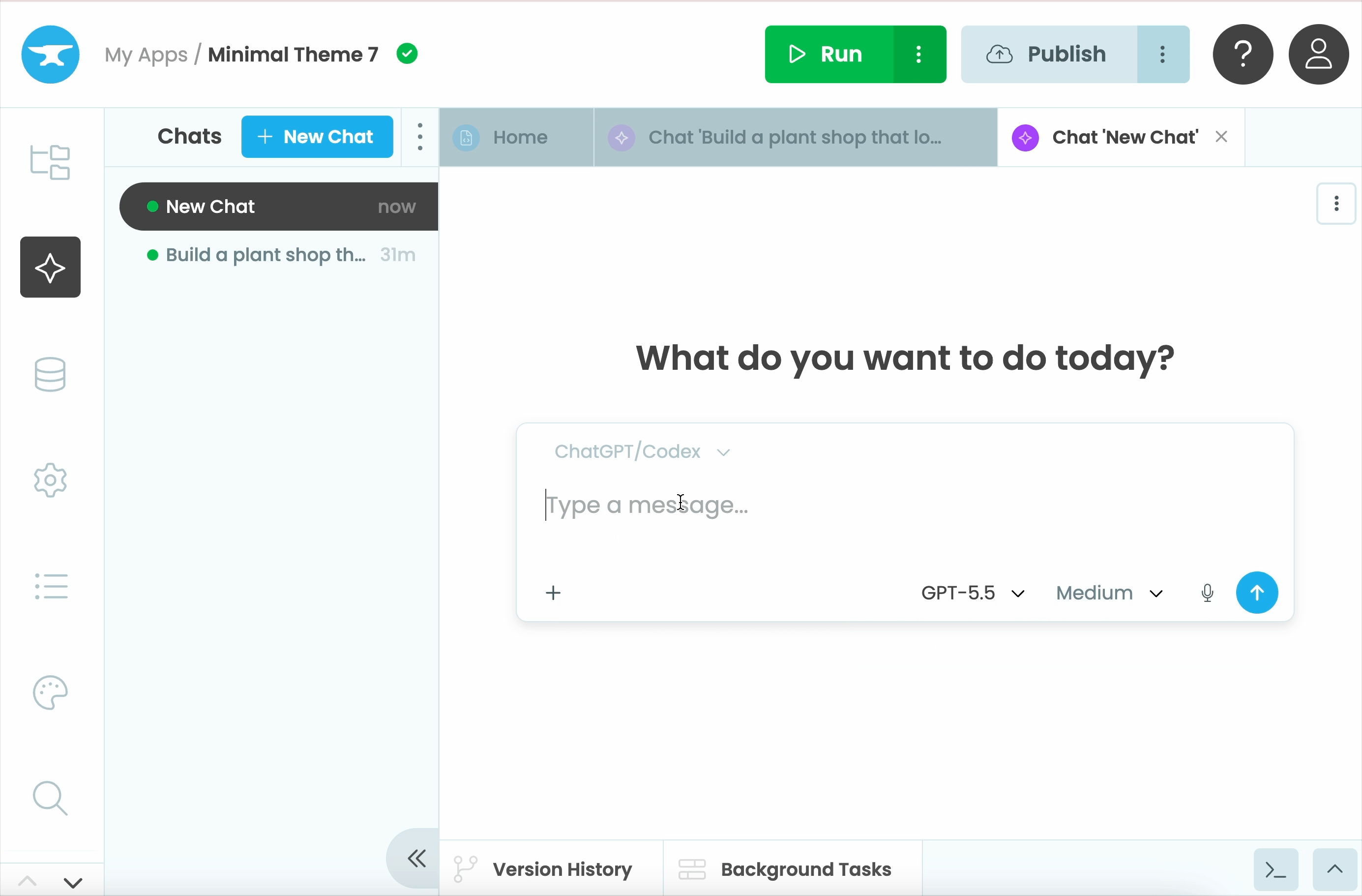 Review a commit in an existing app