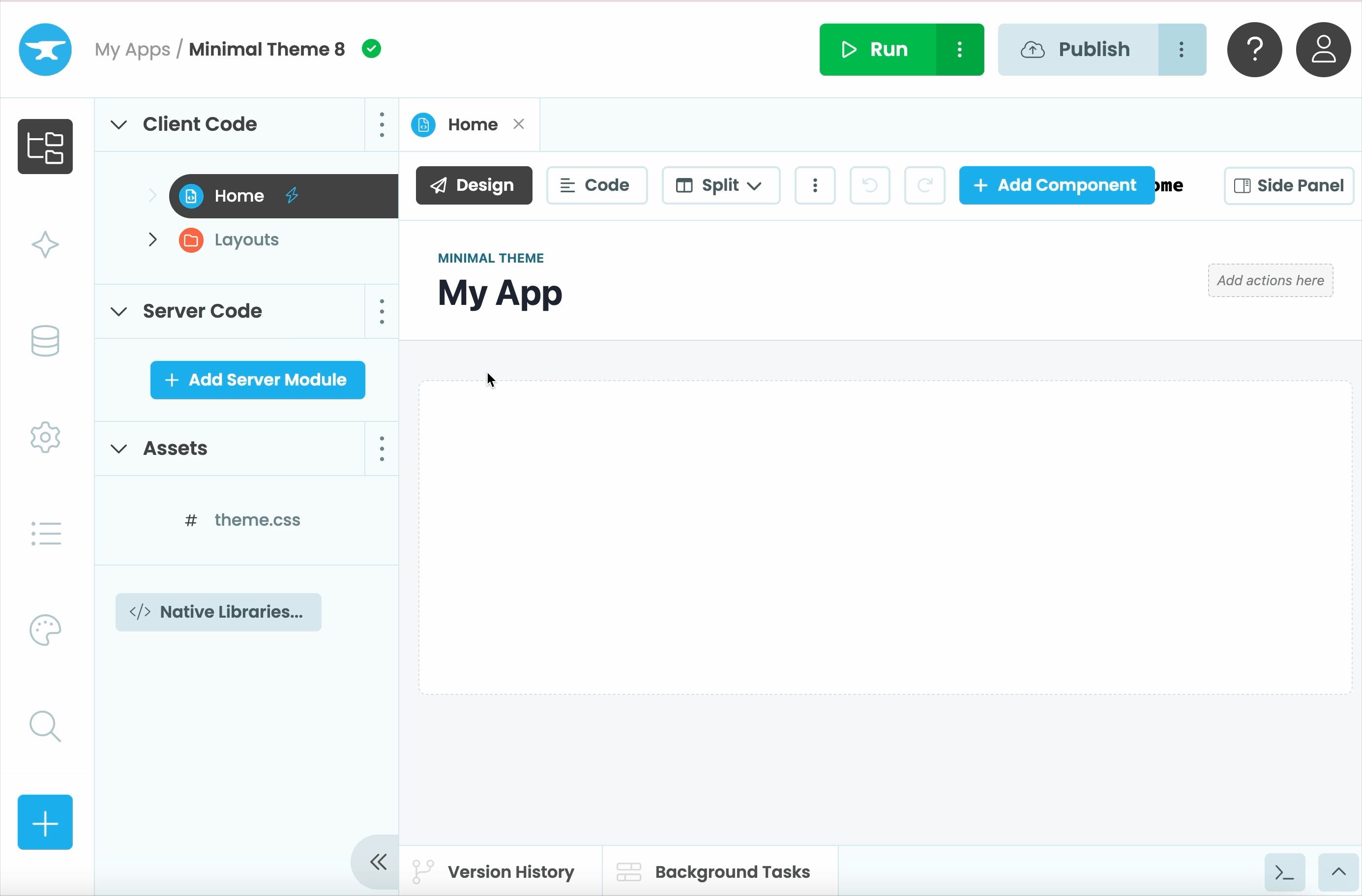 Create an app and start prompting