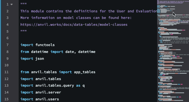 The minimap makes navigating large scripts much easier.