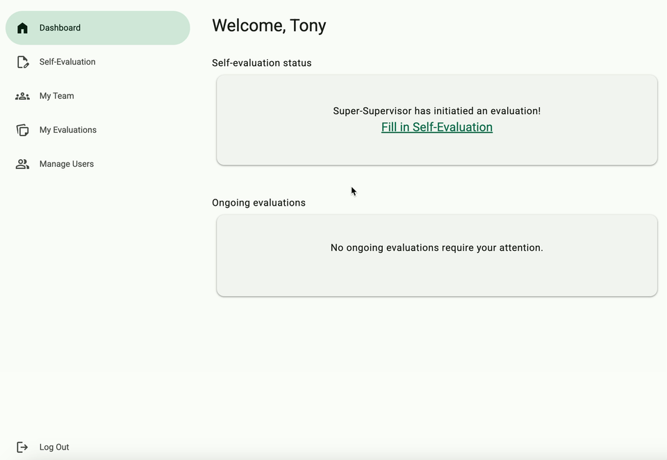 The supervisor triggers a review.