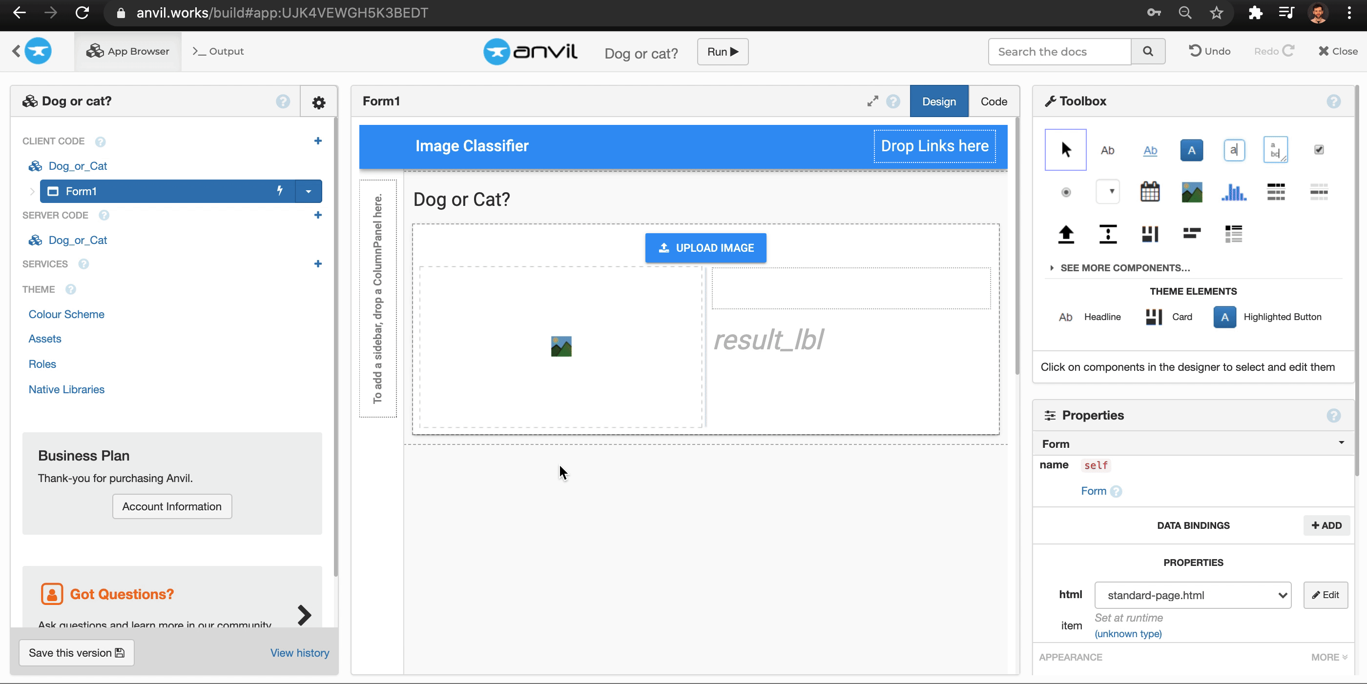 Adding a FileLoader change event