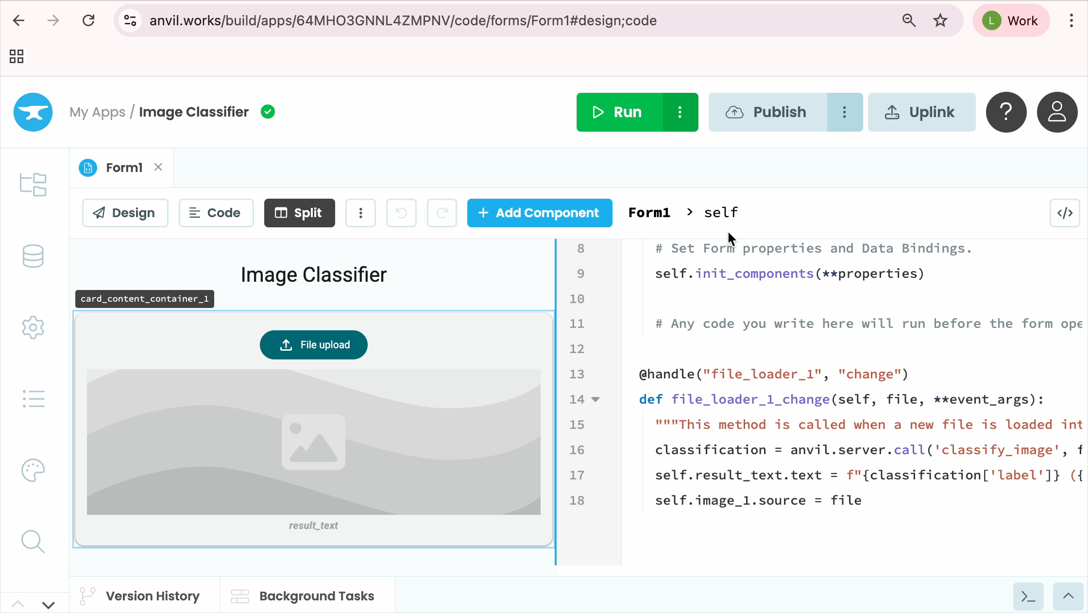 Publishing the app