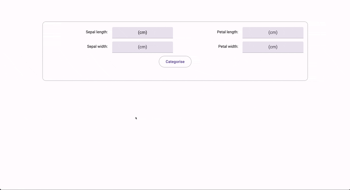 Using the finished app and model - both deployed with Anvil