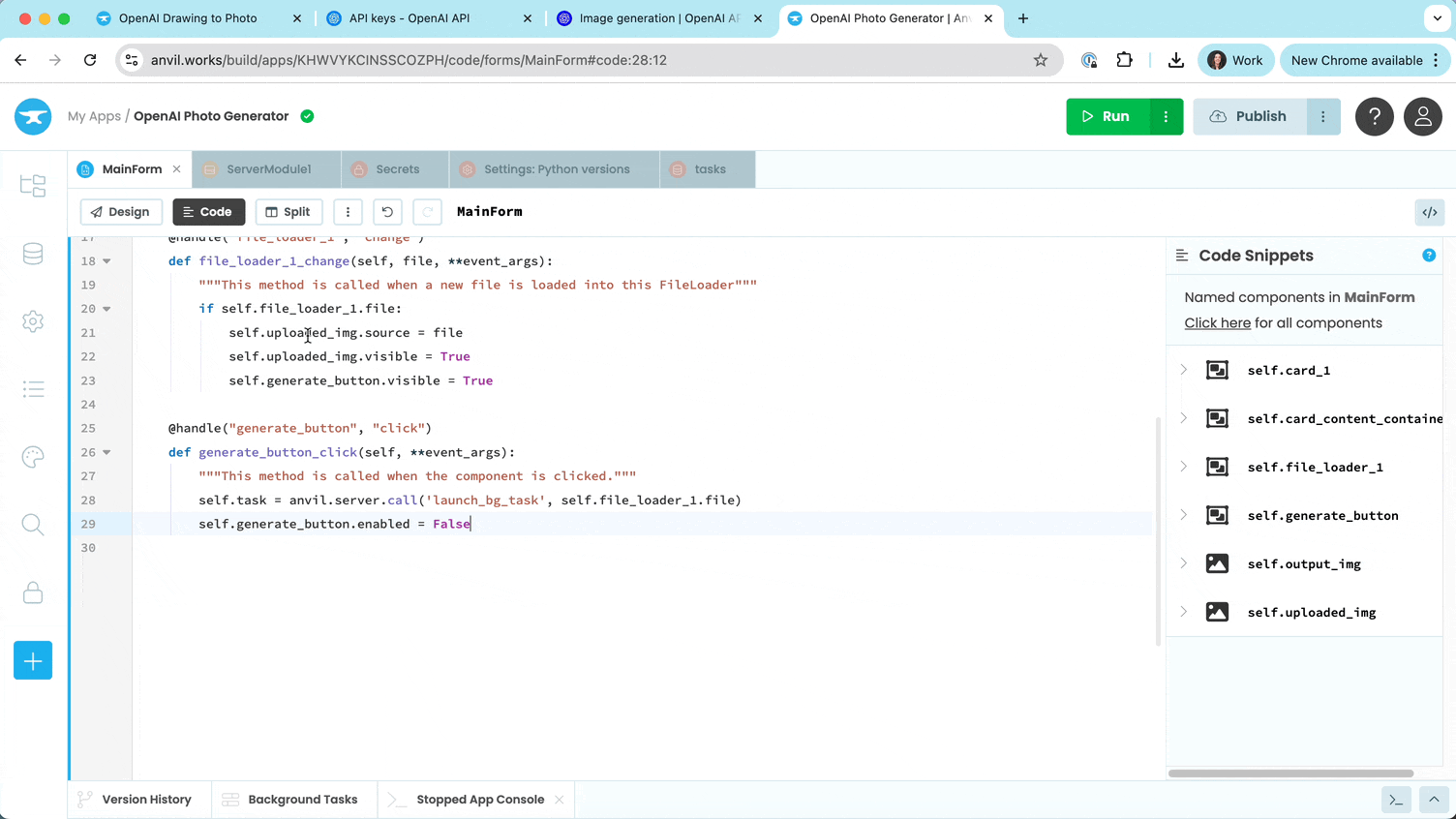 Adding a progress indicator