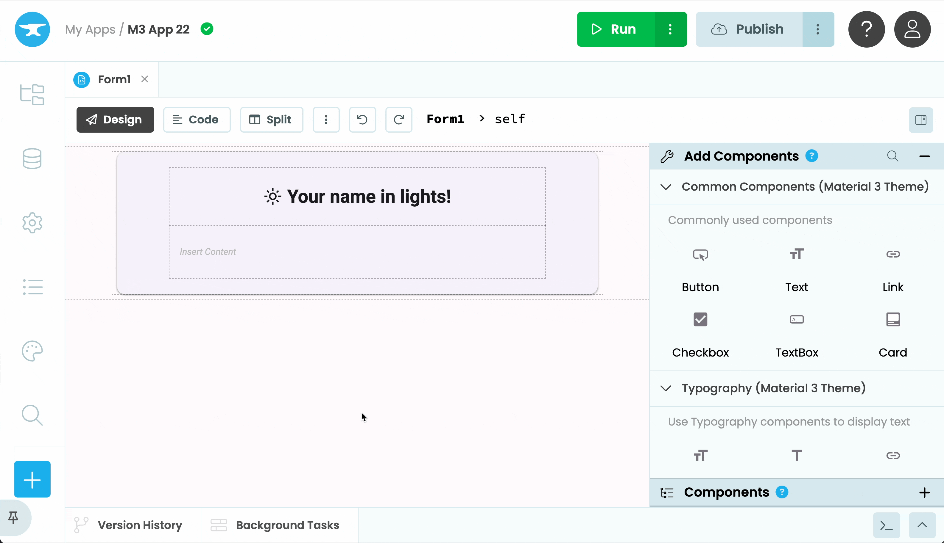 Adding TextBox and Button components
