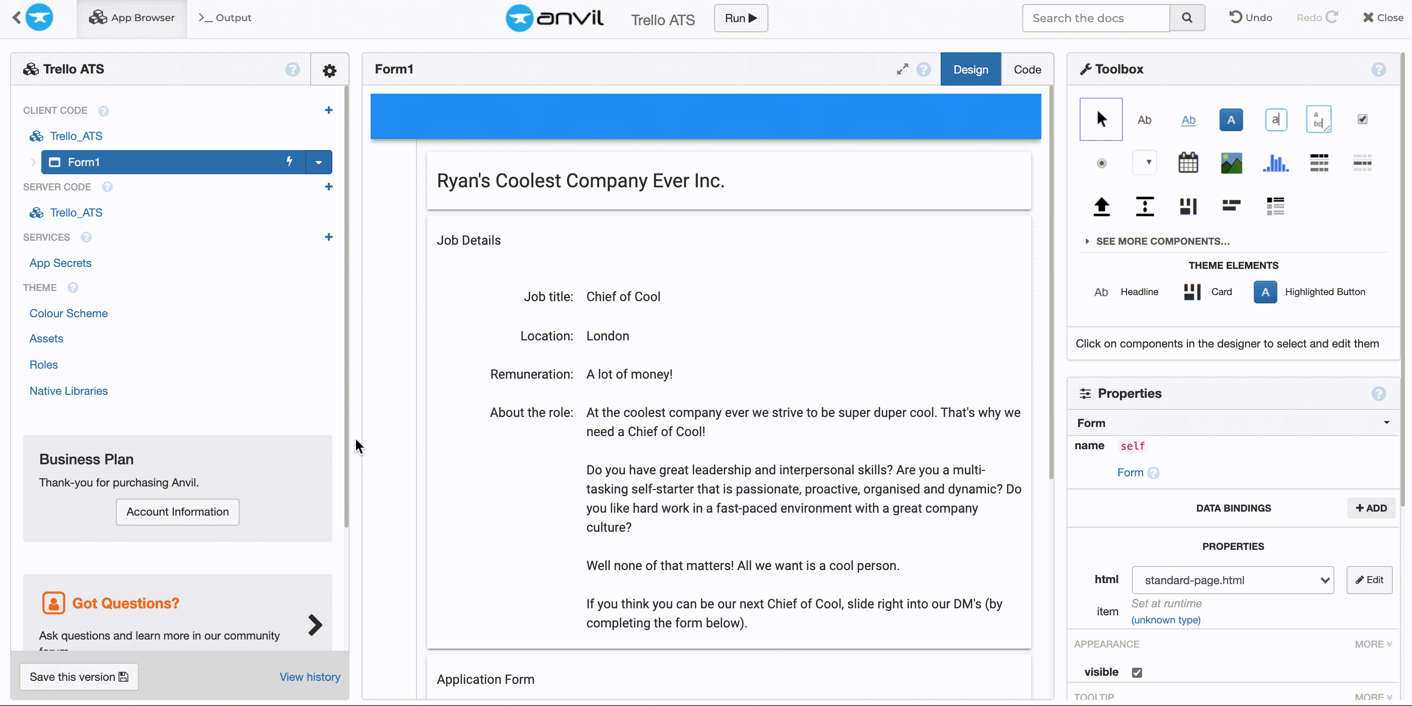 Adding a server module