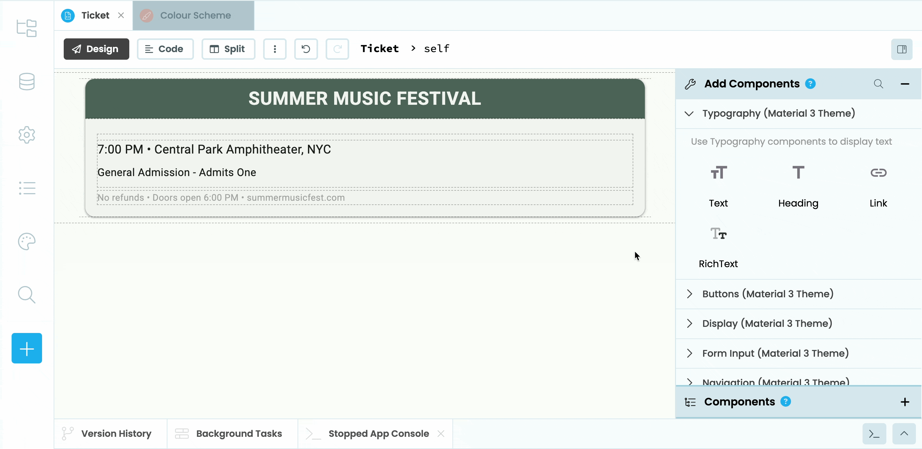 Adding text labels to Ticket Form
