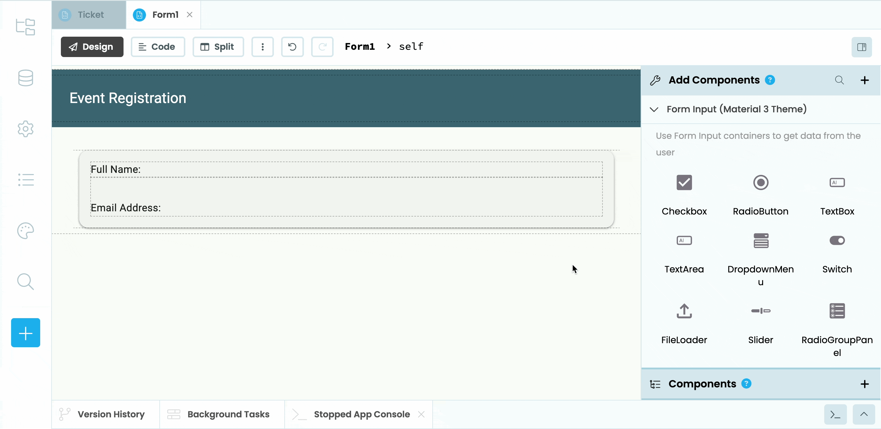 Adding input fields to registration form