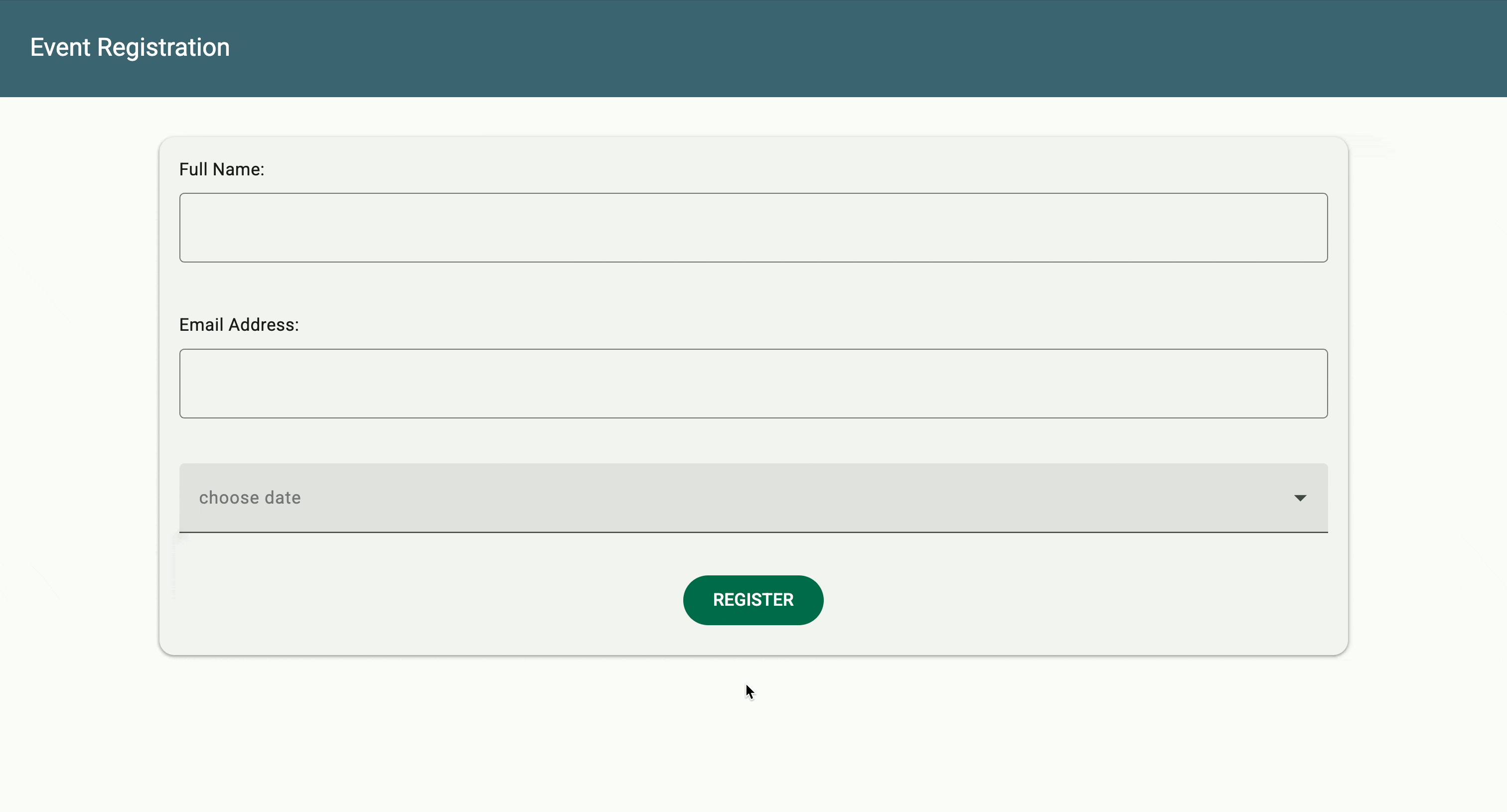 Validating user input